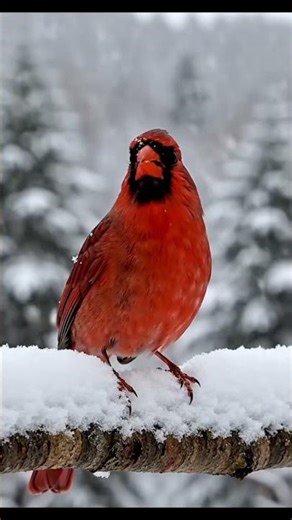 The Cardinal's Song in the Snow ❄️
