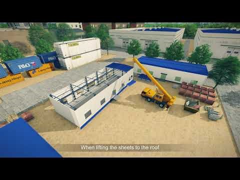 UPVC roof sheet installation