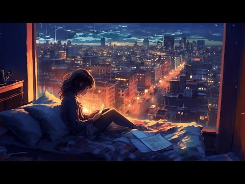 Relaxing Sleep Music with Rain Sounds | Cures for Anxiety Disorders & Deep Sleep, Rainy City