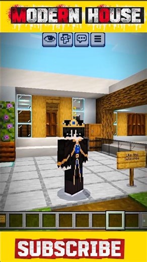 Modern House Tutorial In Minecraft Easy to make | #shortsfeed #minecraft #minecraftbuilding