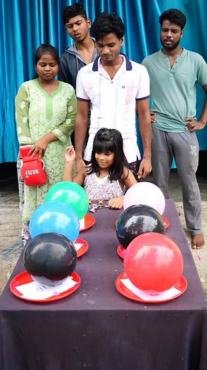 3.5K views | All family, Balloon Popping Challenge Race 2 Different Way #reels | Vk challange Vlog | Facebook