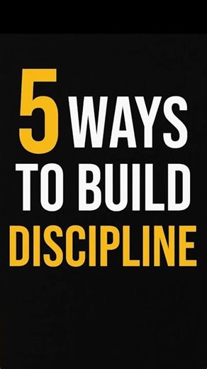 “5 Ways to Build Discipline That Will Change Your Life 💯 | Motivation for Success” #motivation