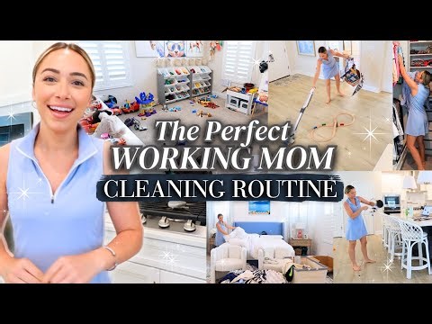 This CLEANING ROUTINE CHANGED MY LIFE! Working Mom Cleaning Routine