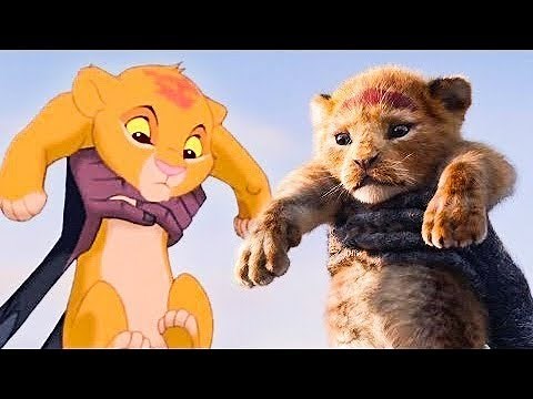 NEW The Lion King Teaser vs Original Movie Trailer (2019) Side By Side Comparison HD
