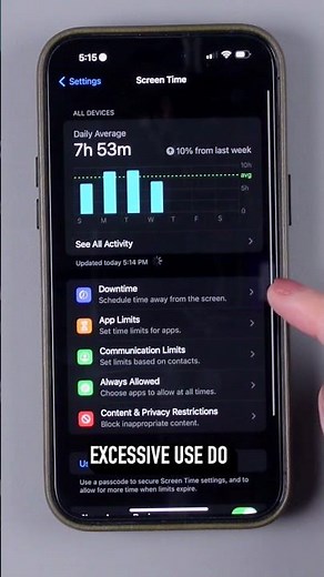 TRACK YOUR SCREEN TIME USAGE ON YOUR iPHONE!