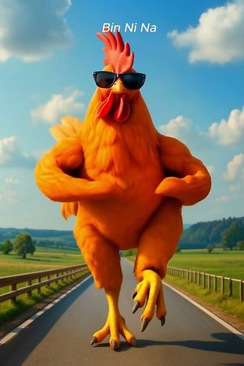 A Parade Like No Other – Chickens Rule the Road!#ChickenParade #FunnyAnimals #ViralVideo#CuteChicken