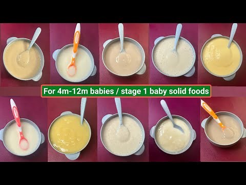 4 Month Baby Foods| Baby Puree Recipes| Baby First Solid Recipes~Homemade Stage 1 Baby | Faith Vibes