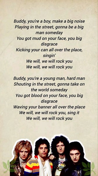 We will Rock you(Lyrics) - Queen #queen #song