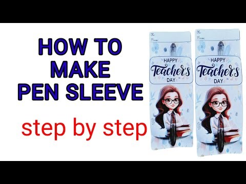 How to Make Pen Sleeve Step by Step | Paano Gumawa ng Pen sleeve #pensleeve #diypensleeve