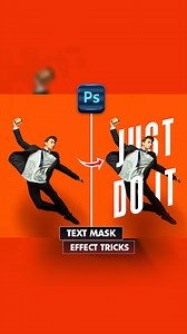 how to create text mask effect from any image in adobe photoshop #graphicinfluence | Graphic Influence