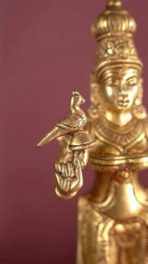 Madurai Meenakshi Amman: Divine Brass Collection statue for home