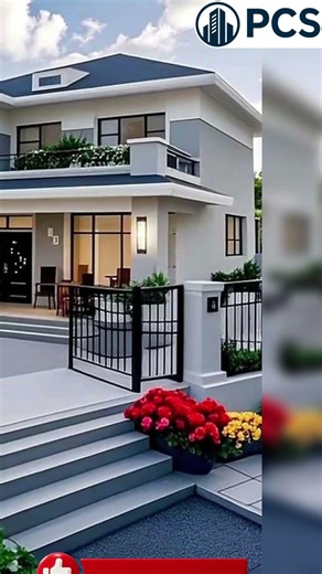 Beautiful Front Elevation Created Using AutoCAD and 3ds Max #Shorts