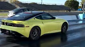 🏁AMS Z 10.47 Quarter Mile Video🏁 After a number of rained out attempts this week, the team was finally able to bring the Z out to the drag strip to get some performance data. Right off the trailer, the AMS Z ran a 10.78 @ 128 MPH quarter mile, making it the first RZ34 Z to break into the 10's! 🏆 The team wasn't done yet, and over the course of the afternoon, we were able to get over a dozen passes in, each progressively lowering our ET, culminating in a blistering 10.47 @ 129 MPH! We've been 