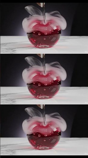 Red Glass Apple Lava Lamp ASMR #asmr #lavalamp #apple #satisfying
