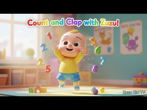 Count and Clap with Zuzu – Nursery Rhyme, Toddler Counting Fun, and Movement Play