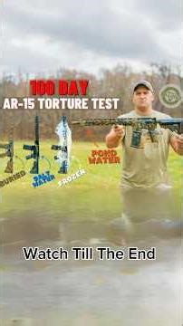 What Happens When AR-15 Kept in Mud (Buried), Frozen, Salt Water For 100 Days? #torture #shorts