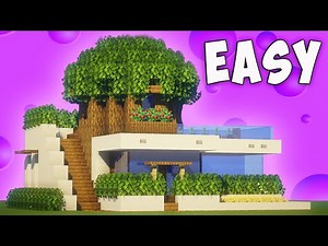 Minecraft: How To Build a MODERN TREE HOUSE/ Modern TreeHouse Tutorial [ How to make ] 2020
