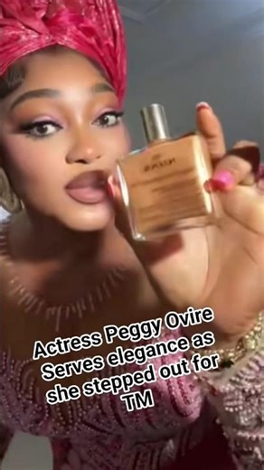 How Peggy Ovire got all glammed up for a traditional wedding event