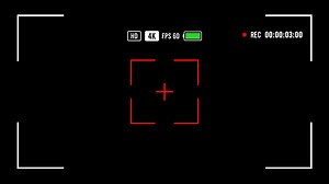 Download Camera Recording Screen Overlay. Recording Frame Alpha Channel Transparent Background. 4K Resolution for free
