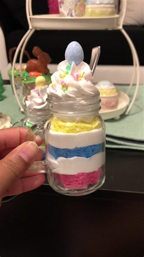 These Easter desserts are actually FAKE! 🤭 I made these adorable fake bake treats using Dollar Tree supplies and spackle. Perfect for Easter decor, tiered trays, or spring displays! If you want to see exactly how I made them, the full tutorial is now on my YouTube channel! #fakebake #fakebakedesserts #easterdecor #dollartreediy #springdecor