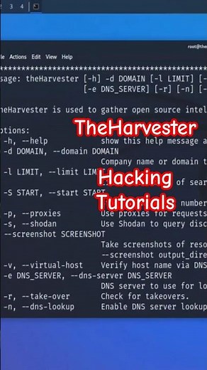 TheHarvester #hackingcourse