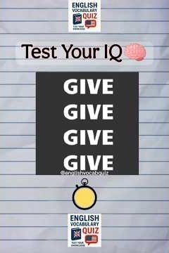🤯Brain Teaser Challenge! #englishvocabquiz #quiz #english #braintest #vocabulary