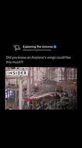 Airplane wings are built to flex considerably to handle aerodynamic forces and turbulence. On commercial airliners, they can bend over 25 feet in extreme conditions. Advanced materials like composites improve flexibility while maintaining strength and safety! #reels #learn #explore | Explaining Everything