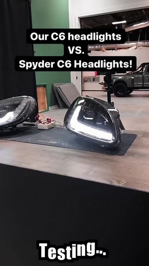 Chevrolet C6 Corvette headlight testing - XB LED vs. Spyder! 🔎💡 #healthadepopit #morimotolighting #teammorimoto #headlights #corvette #chevroletcorvette #c6corvette #c6z06 #corvettez06 #corvettec6