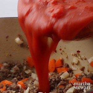 167K views · 193 reactions | The meat sauce for this dish starts quickly on the stove, but a few hours in the slow cooker adds great depth. https://trib.al/UodHU0H | Martha Stewart | Facebook
