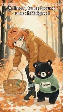 Autumn chestnuts🍁🌰 Learn French with Caroline and Animon 🇫🇷🥐 #CarolineAnimon #learnfrench