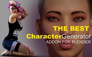 iBlender中文版插件Human Generator 教程Blender Human Generator V3：在 Blender 中快速轻松地创建女性角色