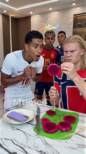Mbappé, Yamal And Bellingham Wanted The Dragon Fruit Too Bad 🐉😳 #parody #football #haaland #worldcup