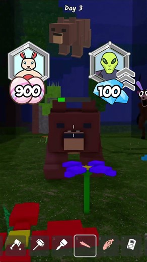 Bunny🐰 Vs Alien Class 👽 in 99 Nights in the Forest #roblox #99nightintheforest