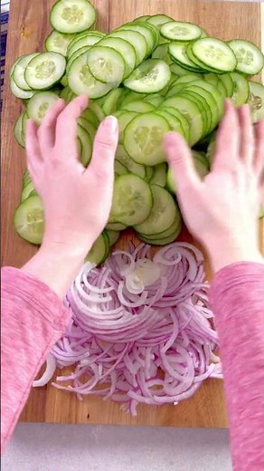 A creamy cucumber salad you'll make on repeat!