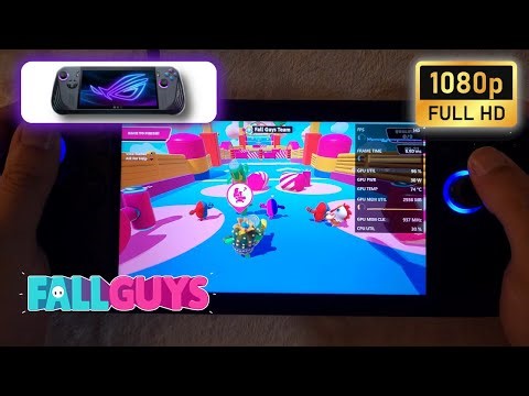 ASUS ROG Ally X | Fall Guys | 1080p | AFMF 2 - Low settings