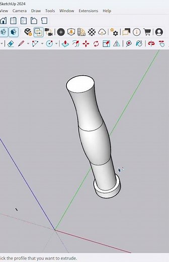 Follow Me Tool in Sketchup #SketchUp #FollowMeTool #3DDesign #CivilEngineering #SketchUpTutorial