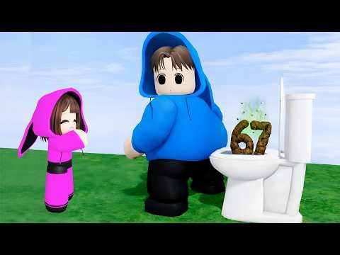 Popo Dan Mimi Poop banyak Di Toilet Bareng Kak Yuta Dan Kak Mio || ROBLOX