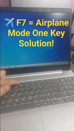 Lenovo Laptop Airplane Mode ON/OFF | F7 Key