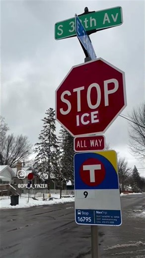 New Stop Signs In Minneapolis 🚫🧊