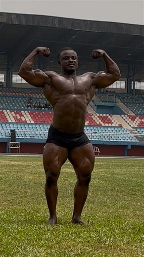 The first Nigerian Police Force bodybuilder to win 🏆 a Pro Card in bodybuilding to become an IFBB Pro elite bodybuilder. Won 3gold medals at ongoing #bipoga2026 in Asaba. Performing live at the #bipoga2026 closing ceremony. That’s Bawo there!!! | Bawo bodybuilder