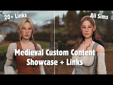 Sims 4 | Medieval Custom Content Showcase with Links | 2024