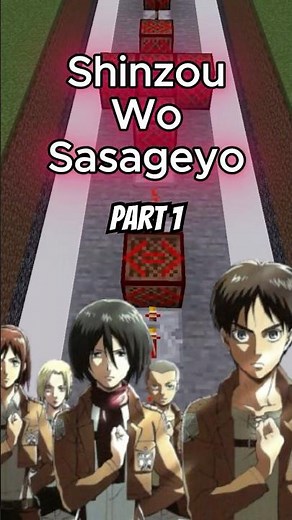 Sasageyo - Note Block Song - Minecraft Attack on Titan