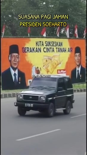 Suasana Pagi di Era Presiden Suharto
