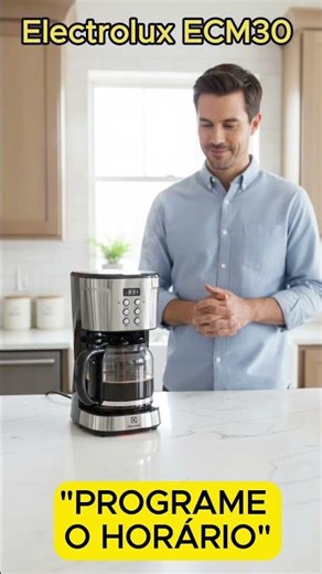 Café pronto ao acordar? Conheça a Electrolux ECM30!