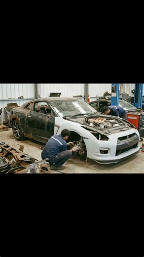 Nissan GTR Restoration: From Damaged to Like New | Cinematic Mechanical Process