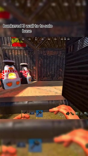 Building a Solo Base with Bunkered Walls in Rust