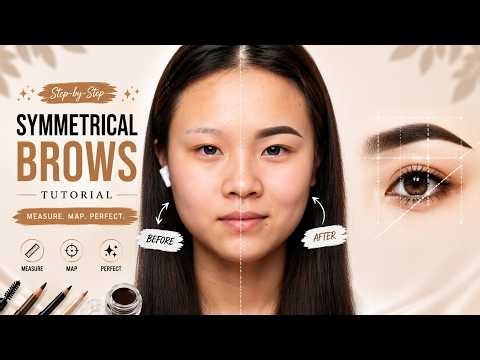 How To Create Perfectly Symmetrical Brows | Beginner Brow Mapping Tutorial
