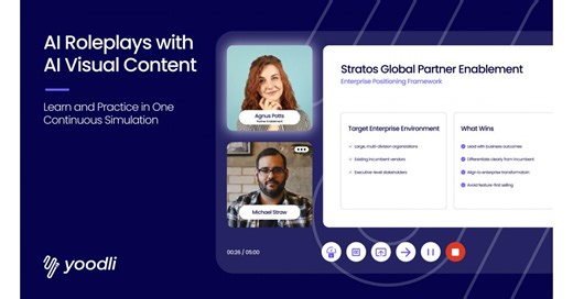 Yoodli Expands AI Roleplays with Live Visual Content, Enabling Teams to Learn and Practice in One Continuous Experience