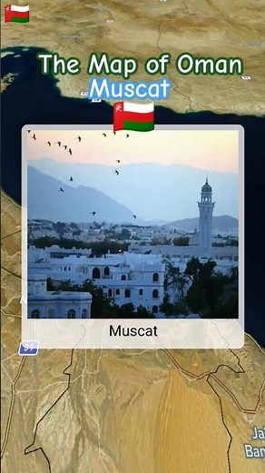 The map of Oman, the capital city Muscat #map #travel #shorts #viralvideo #trending #history #world