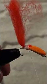 Fly tying tutorial for orange coffee bean fly